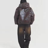 JE-ビンテージPU　A-2タイプ パーカー