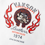 JACKROSE×VANSON×GALFY-炎犬Long Sleeve Tee