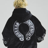 GA CROSS-EMBLEM FUR BLOUSON