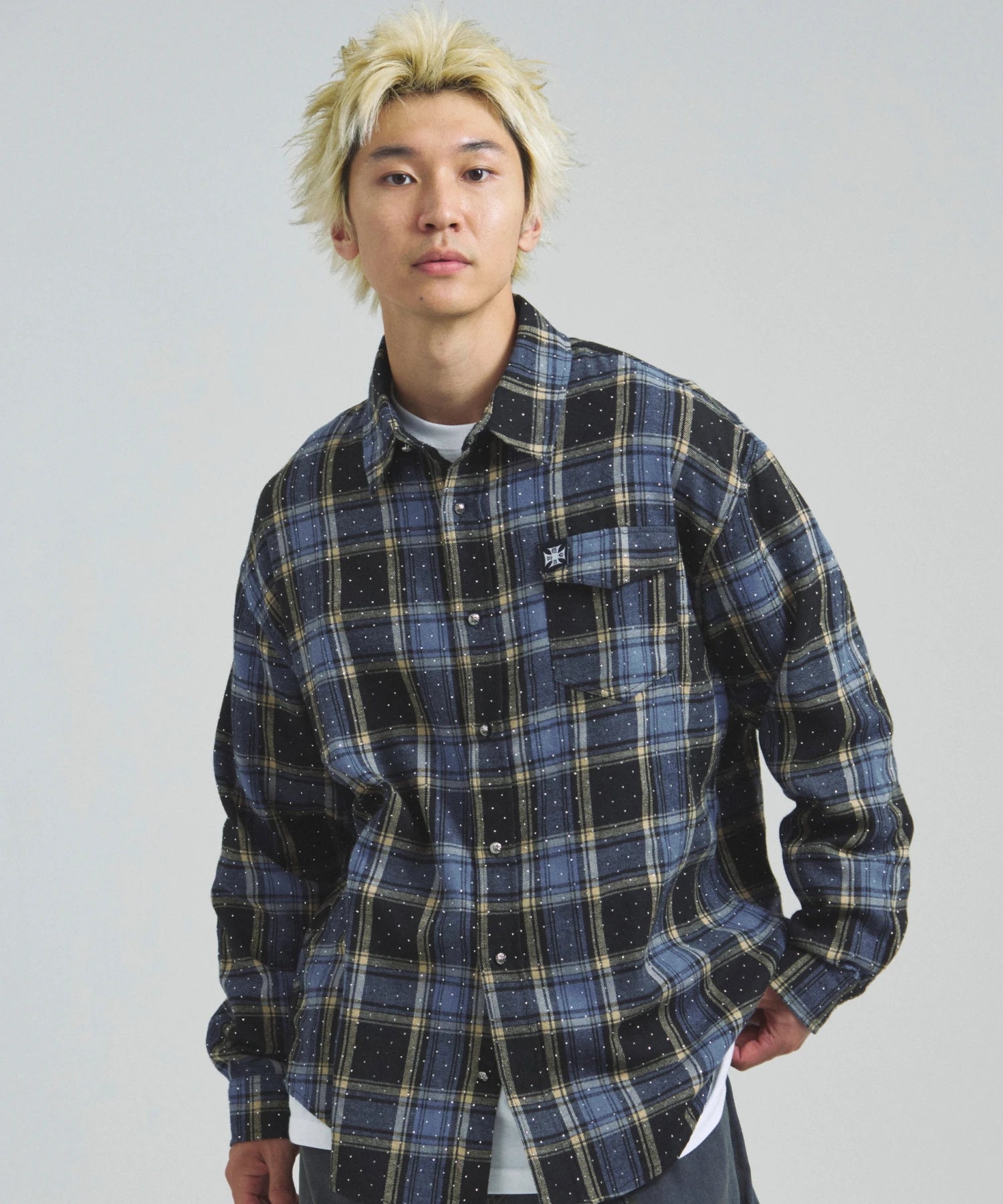 GA STONE-CHECK SHIRT