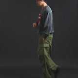 B-TRS-Lips&Tongue ラインストーン-クルースウェット