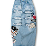 GALFY-ワッペンだらけデニム