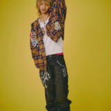 GALFY/ガルフィー ジャラジャラギャル男デニム