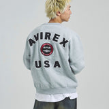 AVIREX -VARSITY LOGO CREW SWEAT