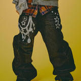 GALFY/ガルフィー ジャラジャラギャル男デニム