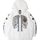 JACKROSE×VANSON×GALFY-骨犬 Zip Hoodie