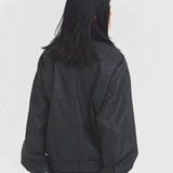 JE-ビンテージPU　衿ファー脱着フライトブルゾン