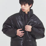 JE-ビンテージPU　パフジャケット