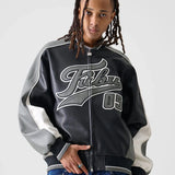 FUBU-Faux Leather Game Jacket