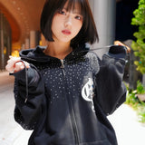 GA×GALFY-きらピカジップパーカー