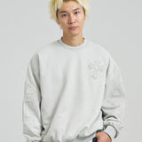 GA SUEDE EMBOSS CREW