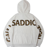 GA LEOPARD-LOGO ZIP HOODIE