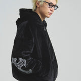 GA CROSS-EMBLEM FUR BLOUSON