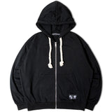 GA LEOPARD-LOGO ZIP HOODIE