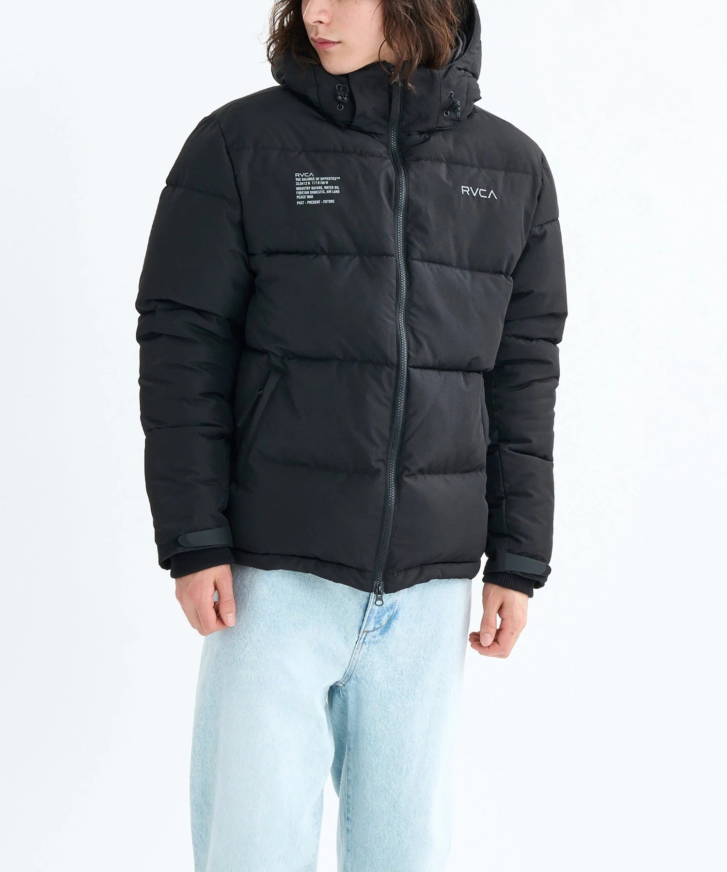 RVCA BACK PRINT PUFFER JKT