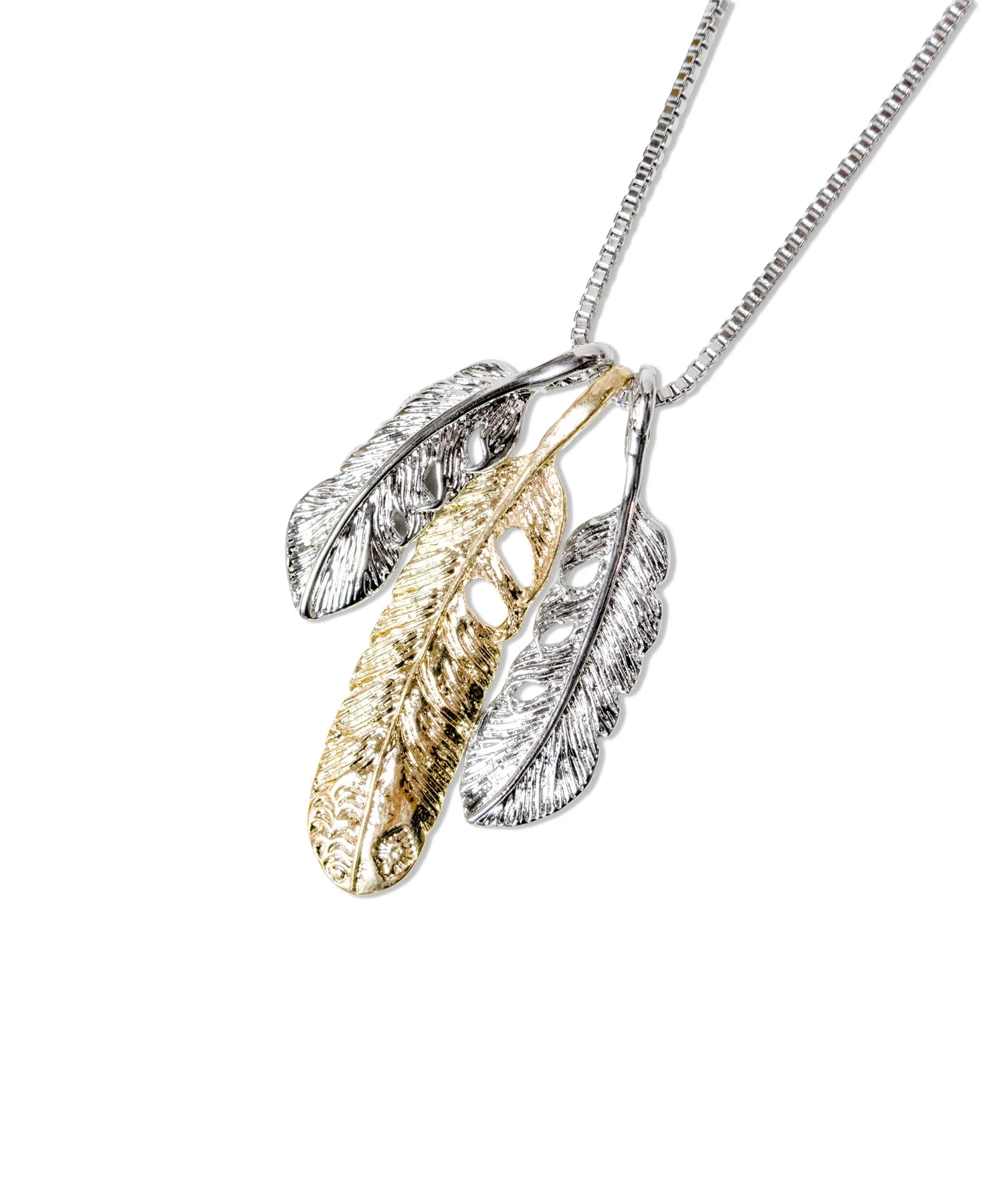 GA AST FEATHER NECKLACE