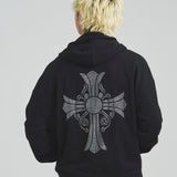 GA STONE-CROSS ZIP HOODIE